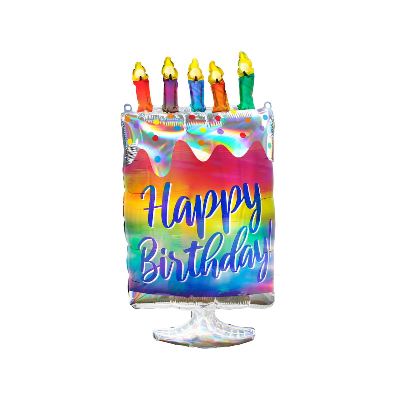 30" Happy Birthday Cake Foil Balloon